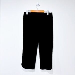 S.C. & CO. Black Textured Cropped Ankle Pants Stretch Size 10